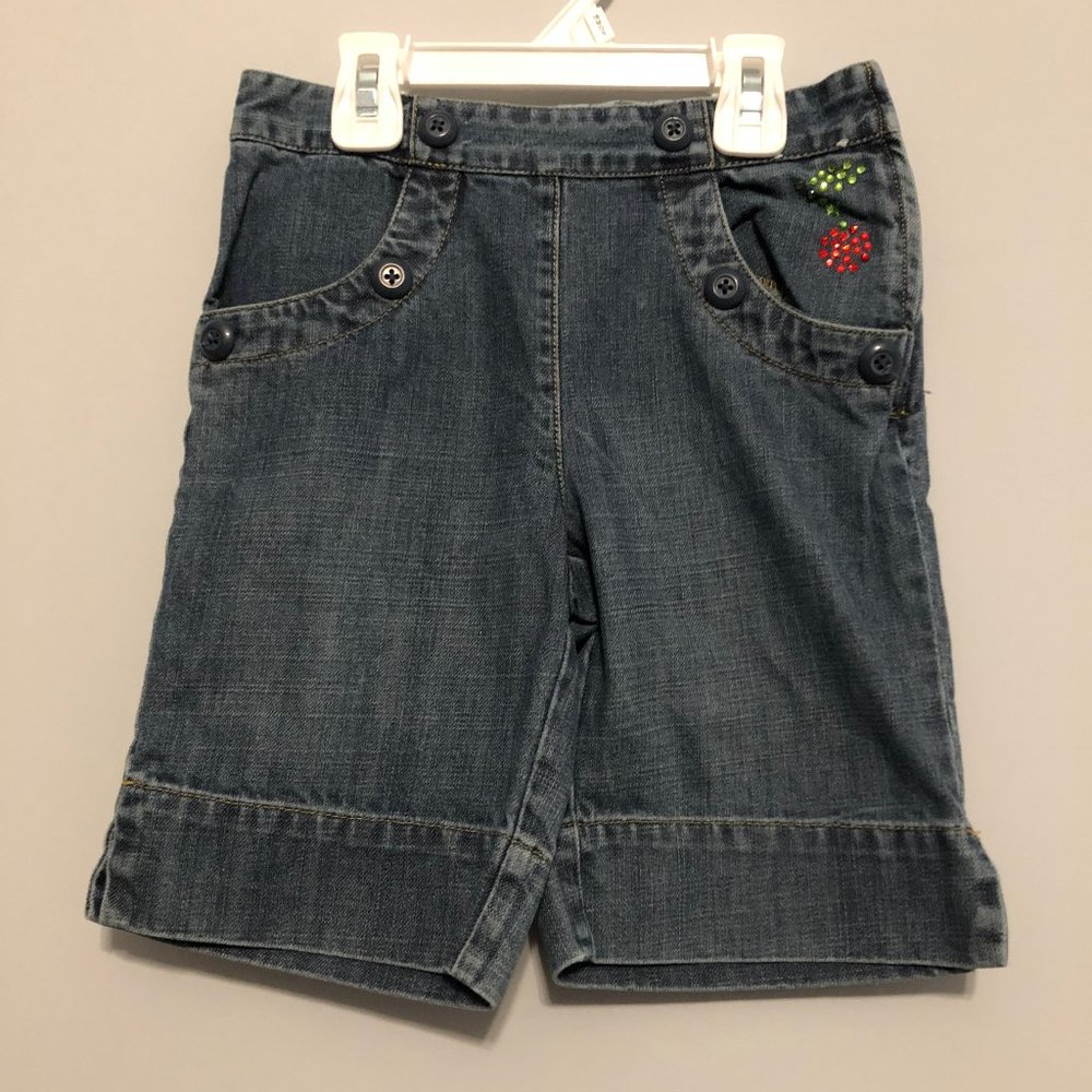 Gymboree Cherry Baby 7 denim Bermuda shorts